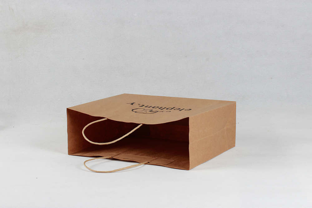 e.y大象簡(jiǎn)約購(gòu)物牛皮紙袋