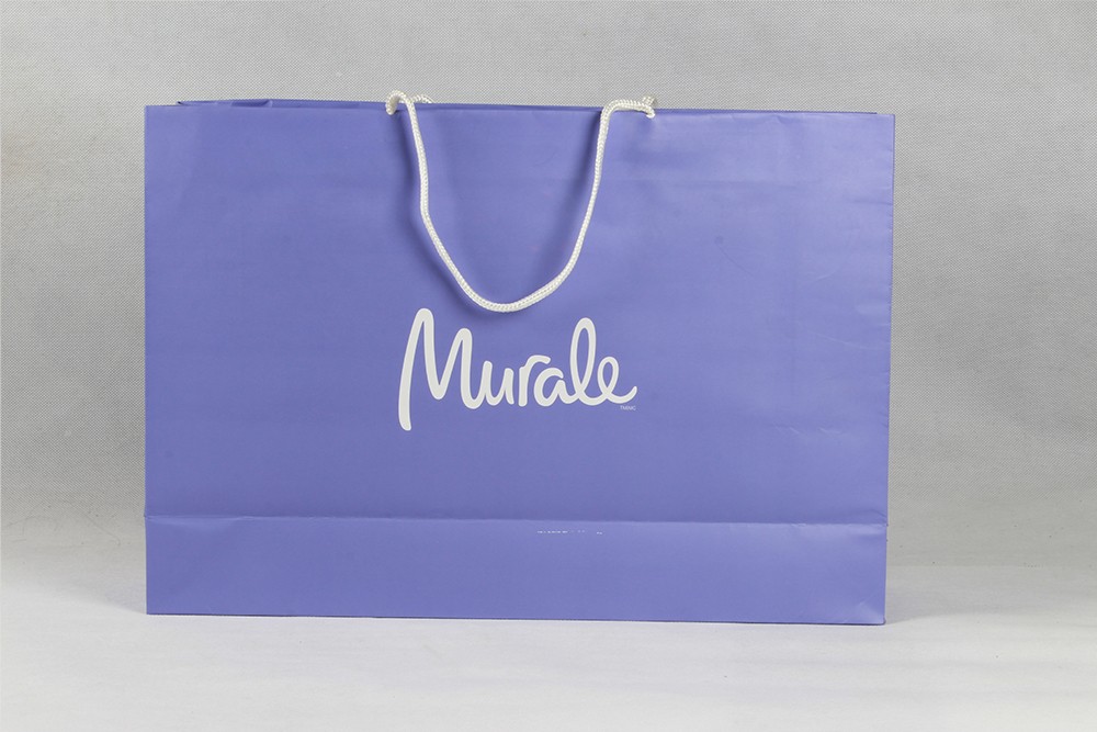 時(shí)尚簡(jiǎn)約型禮品白卡紙袋  Murale