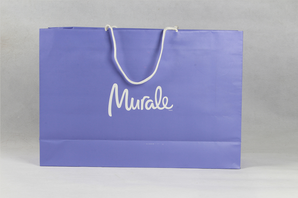 時(shí)尚簡(jiǎn)約型禮品白卡紙袋 Murale