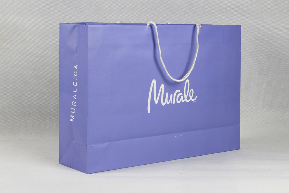 時(shí)尚簡(jiǎn)約型禮品白卡紙袋 Murale