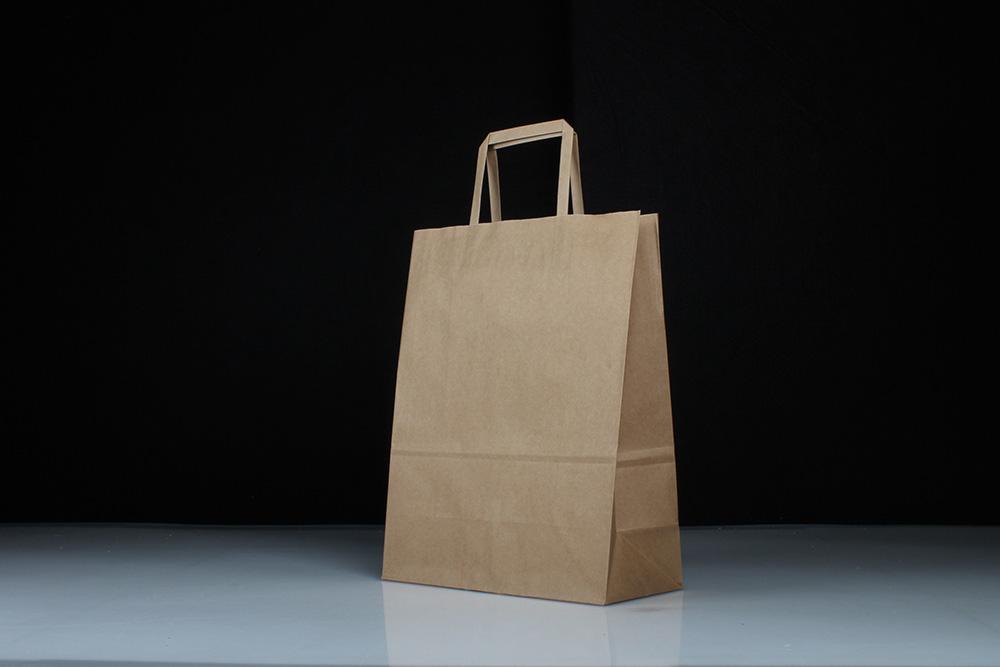 時(shí)尚扁提手商務(wù)型牛皮紙袋